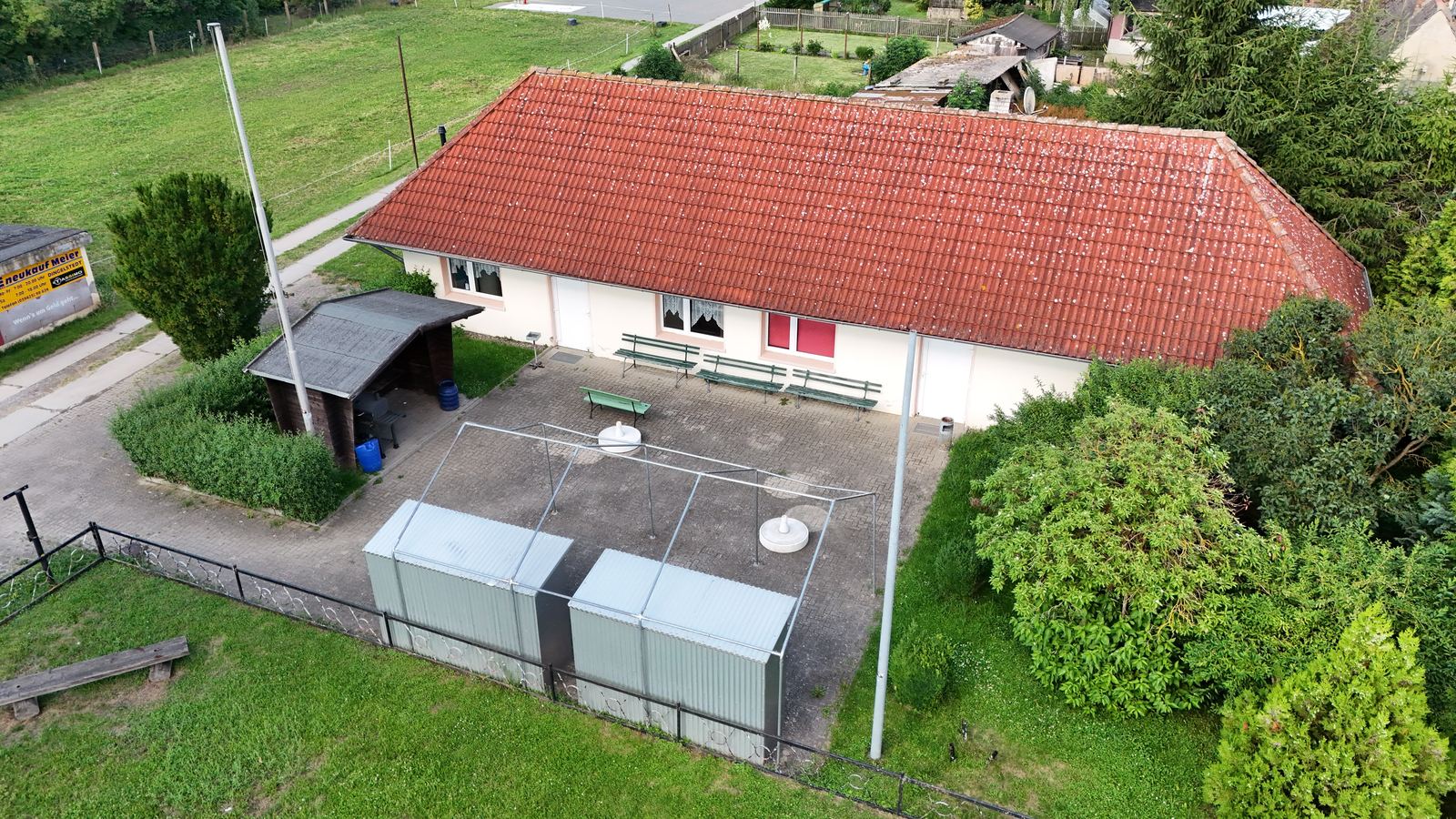 Luftbild Vereinsheim am Sportpark Blocksberg